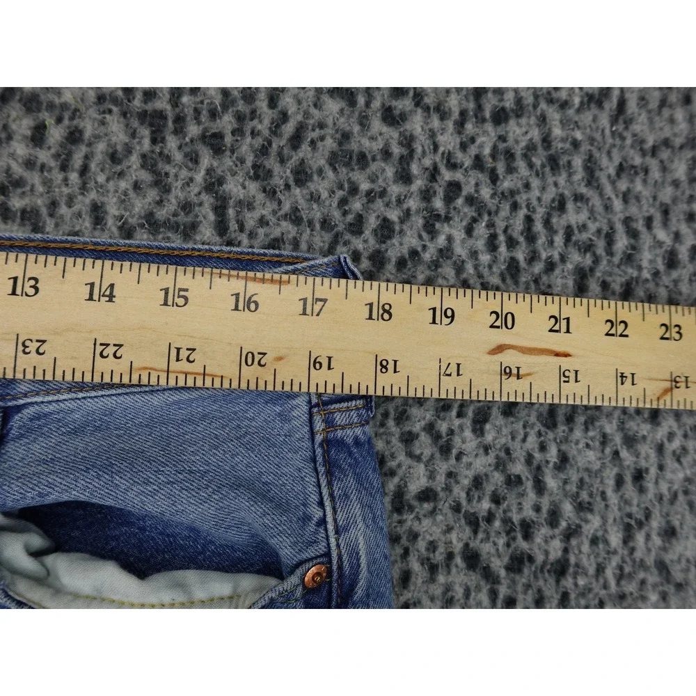 Levi's 501 Original Fit Jeans Mens 36x34 Light Wash Distressed Ripped 00501-3032